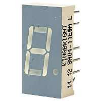 Kingbright 7 segments display Rood 2 V SA04 11EWA