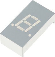 Kingbright 7 segments display Rood 7 mm 2 V Aantal cijfers: 1 SA03 11EWA