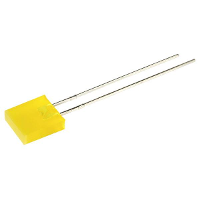 Kingbright Bedrade LED Geel Rechthoekig 7 x 2.5 Mm 8 mcd 110 ° 30 mA 2.1 V