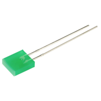 Kingbright Bedrade LED Groen Rechthoekig 7 x 2.5 Mm 8 mcd 110 ° 25 mA 2.2 V