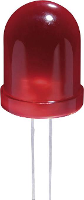 Kingbright JL 10 Bedrade LED Groen Rond 10 mm 60 mcd 60 ° 20 mA 2.2 V