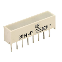 Kingbright KB 2350EW LED bargraph 4 voudig Rood (l x b x h) 20.04 X 4.86 X 6.1 Mm