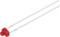 Kingbright L 2060YD Bedrade LED Geel Koepelvormig 1.9 Mm 3 mcd 20 ° 20 mA 2.4 V