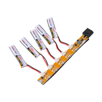 LDARC 1S 3.7V 5 Weg USB oplader met XT60 stekker Ondersteuning voor 1S Lipo batterij PH2.0 1.25 Mm stekker voor Mobula7