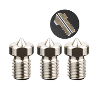 KINGROON® 3D printeraccessoires TC4 Hoogwaardige E3D mondstuk van titaniumlegering 0.2 / 0.3 / 0.4 / 0.5Mm Nozzle voor h
