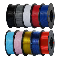 KINGROON PETG 3D printer filament 1,75 mm 10 kg multicolor Hoge sterkte Gemakkelijk te printen Milieuvriendelijk Geen lu