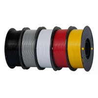 KINGROON PETG 3D printer filament 1,75 mm meervoudige kleuren 5 kg Zwart/Wit/Grijs/Rood/Geel Hoge sterkteGemakkelijk om
