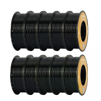 KINGROON PETG 3D Printer Filament 1.75Mm 10kg Zwart Hoge Sterkte Gemakkelijk te Printen Milieuvriendelijk Geen Bellen So