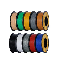 KINGROON PLA 10KG Mix Kleur 3D Printer Filament 1,75mm Plastic Standaard 1kg/rol Geen Bellen voor FDM 3D Printfilamenten