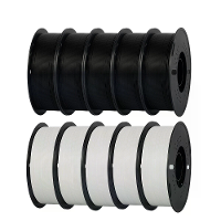 KINGROON PLA 10KG Zwart/Wit Kleur 3D Printer Filament 1,75mm Plastic Standaard 1kg/rol Geen Bellen voor FDM 3D Printfila