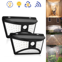 Zonne energie 68 LED Wandlamp PIR Bewegingssensor Waterdicht Buiten Tuinwerf Veiligheidslamp