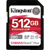 Kingston Canvas React Plus 512 GB geheugenkaart