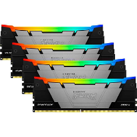 Kingston FURY 128 GB DDR4 3600 Quad Kit werkgeheugen KF436C18RB2AK4/128, Renegade RGB, XMP 2.0