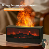 Kinscoter 3D Haard Aromatherapie Machine Simulatie Vlam Luchtbevochtiger Automatische Aromatherapie Machine Desktop Grot
