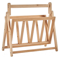 Lectuurbak/tijdschriften houder   hout 36 x 30 x 38 cm   krantenbak