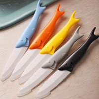 Kitchen Tools Shark Shape Ceramic Knife Fruit Knife Cutter Peeler
