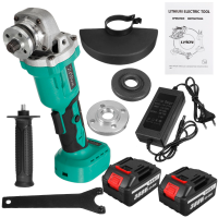 Kiwarm 1000W 125mm Borstelloze Haakse Slijper Draadloze Elektrische Grinder Polijstmachine Fit Makita W/1 st/2 stks Batt