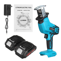 Kiwarm 128VF Draadloze Elektrische Reciprozaag Reciprozaag Met 18V Batterij Oplaadbare Hout Cutter Sable