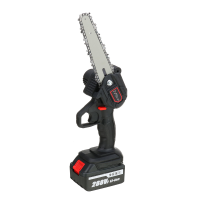 6 Inch draagbare elektrische snoeikettingzaag Oplaadbare kleine houtbewerkingshoutsnijder met 1 of 2 batterij