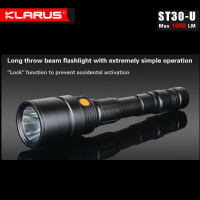 Klarus St30 U Xm L2 U2 1a 1080lm 5modes Tactical Led Flashlight