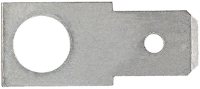 Klauke 2123 Plug tong Insteekbreedte: 2.8 Mm Insteekdikte: 0.8 Mm 180 ° Ongeïsoleerd Metaal 1 stuk(s)