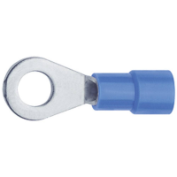 Klauke 6303 Ringkabelschoen Dwarsdoorsnede (max.)=2.50 Mm² Schachtdiameter=3.2 Mm Deels geïsoleerd Blauw 1 stuk(s)