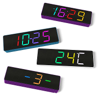 Kleurrijke Digitale Klok DIY Kit Kleurrijke Rgb Klok Microcontroller Soldeeroefening Praktijktraining Productie Lasoefen