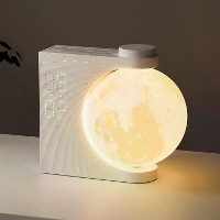 Kleurvolle Atmosfeer Maanlicht Zonsopgang Alarmklok Wake Up Licht Ademlicht Drie Snelheden Dimmen Klok Dubbele Alarmklok