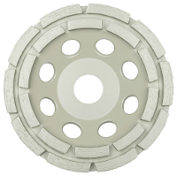 Klingspor 325362 DS 300 B diamantschuurschijf, 125 x 7 x 22,23 mm 18 segmenten 7 x 5 mm, 2 rijen Diameter 125 mm