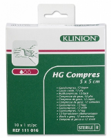 Klinion HG Gaaskompressen 5x5cm
