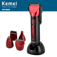 Km8058 5 In 1 Waterproof Multifunction Electric Hair Clipper Razor