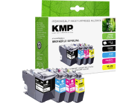 KMP Inkt combipack vervangt Brother LC 3219XL Compatibel Zwart, Cyaan, Magenta, Geel B58VX 1537,4005
