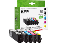 KMP Inkt combipack vervangt Canon PGI 580 XXL, CLI 581 XXL Compatibel Zwart, Foto zwart, Cyaan, Magenta, Geel C116V 1576,0255