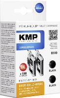 KMP Inkt vervangt Brother LC 985 Compatibel 2 pack Zwart B33D 1523,0021