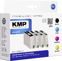 KMP Inkt vervangt Epson T0441, T0442, T0443, T0444 Compatibel Combipack Zwart, Cyaan, Magenta, Geel E70V 1005,0050