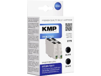 KMP Inkt vervangt Epson T0611 Compatibel 2 pack Zwart E97D 1603,0021