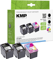 KMP Inktcartridge vervangt HP 301XL, CH563EE, CH564EE Compatibel Combipack Zwart, Kleur H77V 1719,4055