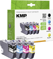 KMP Inktcartridge vervangt Brother LC 3213BK, LC 3213C, LC 3213M, LC 3213Y Compatibel Combipack Zwart, cyaan, magenta, geel B101V 1539,4005