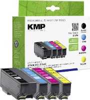 KMP Inktcartridge vervangt Epson 26XL, T2621, T2632, T2633, T2634 Compatibel Combipack Zwart, Cyaan, Magenta, Geel E149V 1626,4050