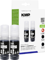 KMP Navulinkt vervangt Epson 111, T03M1 Compatibel 2 pack Zwart 70 ml E195 1649,0001