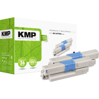 KMP Toner vervangt OKI 44973536 Compatibel 2 pack Zwart 4400 bladzijden O T36D 3341,0021
