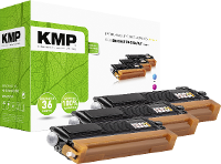 KMP Tonercassette vervangt Brother TN 230C, TN 230M, TN 230Y, TN230C, TN230M, TN230Y Compatibel Cyaan, Magenta, Geel 1400 bladzijden B T32 CMY