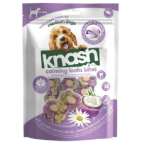 Knash Calming Loofa Bites met paarse zoete aardappel, kamille en kokosolie hondensnack M   100 g