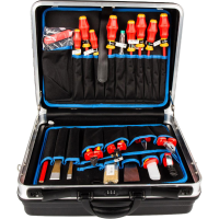 KNIPEX Gereedschapskoffer VDE 002105HLS 24 delig, met gereedschap