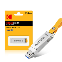 KODAK K133 64G Metaalen USB Flash Drive USB 3.1 Roterende USB3.0 Stick Pendrive Memory stick voor Computer TV Auto Speak