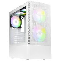 Kolink Kolink Observatory MX Mesh ARGB Midi Tower Case   White Midi tower Behuizing, Gaming behuizing, PC behuizing Wit