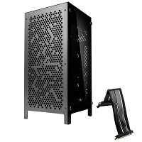 Kolink Kolink Rocket Complex Aluminium Mini ITX Gehäuse   Gunmetal Grey Mini tower Behuizing, Gaming behuizing Grijs