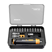 KOMAX V8 Elektrische Schroevendraaierset 3 Draaimomentniveaus 2000mAh Batterij Type C LED Licht Magnetische Bits Compact