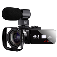 Komery AF1 48MP 4K digitale videocamera Wifi 3.0 Inch aanraakscherm voor Youbute Vlogging videocamera met microfoon groo