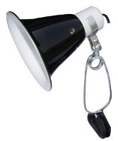 Komodo Black Dome Clamp Lamp Fixture 14 Cm